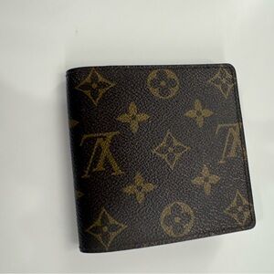 Louis Vuitton Black and Gold Monogram Card Holder